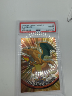 1999 Topps Pokemon TV #6 Charizard Foil PSA 8! NM-MT - Image 2