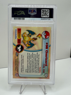 1999 Topps Pokemon TV #6 Charizard Foil PSA 8! NM-MT - Image 3
