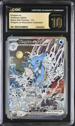 Kingdra ex 131 Sv: Scarlet & Violet Promo Cards Holo CGC PRISTINE 10 - Image 1