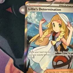 Lillie's Determination 169/132 Mega Evolutions Near Mint Pokemon Card - Image 3