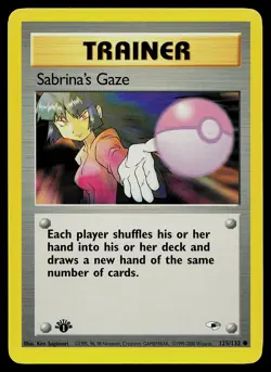 Pokemon Card - Sabrina's Gaze Gym Heroes 125/132 Common 1st Edition - Image 1