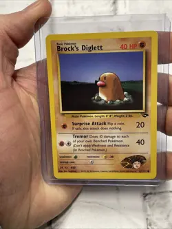 Pokemon Brock's Diglett 67/132 Gym Challenge Regular Common Pokemon Card NM/MT - Image 1