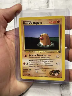 Pokemon Brock's Diglett 67/132 Gym Challenge Regular Common Pokemon Card NM/MT - Image 2