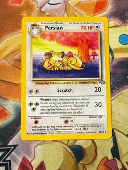 PERSIAN - Jungle Set - 42/64 - Uncommon - Pokemon Card - Unlimited Edition - NM - Image 1
