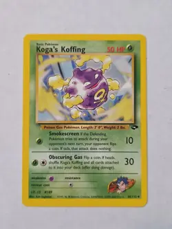 Pokemon Gym Challenge Koga's Koffing 48/132 NM Vintage Pokemon Card - Image 1