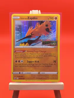 Galarian Zapdos SWSH124 Evolving Skies Prerelease Holo Rare Promo Pokemon Card - Image 2