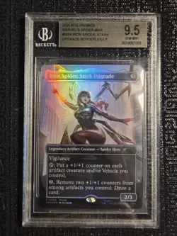 BGS 9.5 MTG Iron Spider Stark Upgrade Borderless FOIL (MARVEL LEGENDS EXCLUSIVE) - Image 1