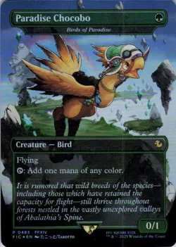 MTG Paradise Chocobo (Borderless) (483) | NM Foil | Cmd: Final Fantasy {FIC} - Image 2