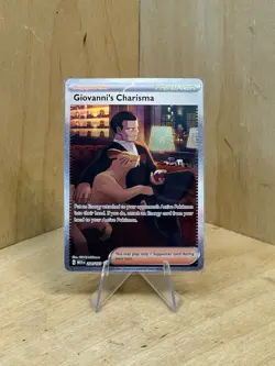 Giovanni's Charisma 204/165 Sv: Scarlet & Violet 151 SIR Holo Pokemon TCG - Image 3