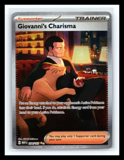 💥 SIR Giovanni's Charisma 204/165 Sv: Scarlet & Violet 151 Holo Pokemon TCG - Image 1