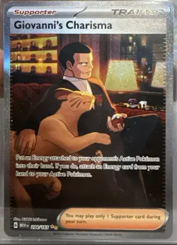 SIR Giovanni's Charisma 204/165 Sv: Scarlet & Violet 151 Holo Pokemon TCG - Image 1