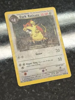 Dark Raticate 51/82 Team Rocket Regular Common LP Vintage 2000 Pokemon Card - Image 2