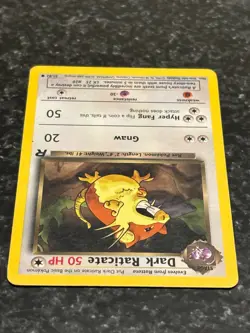 Dark Raticate 51/82 Team Rocket Regular Common LP Vintage 2000 Pokemon Card - Image 4