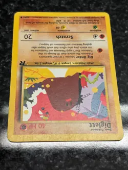 Diglett 52/82 Team Rocket Regular Common LP Vintage Pokemon Card 2000 WOTC - Image 4