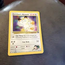Pokemon TCG Giovanni's Meowth Gym Challenge 74/132 Regular LP /MP - Image 1