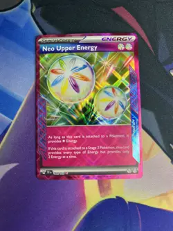 NM Pokemon TCG Neo Upper Energy 162/162 Holo Ace Spec - Image 3