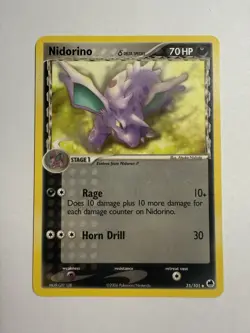 LP Nidorino 35/101 Delta Species EX Dragon Frontiers Pokemon card English - Image 1