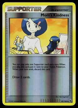 Pokemon Card - Mom's Kindness Majestic Dawn 83/100 Uncommon Reverse Holo - Image 1