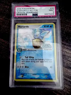 2006 Pokemon EX Crystal Guardians Wartortle Reverse Foil PSA 9 - Image 1