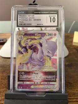 Mewtwo VSTAR 031/078 Pokemon GO Holo CGC 10 - Image 1