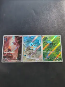 Pokemon Charmander 168/165 & Squirtle 170/165 & Bulbasaur 166/165 SV2a Japanese - Image 1