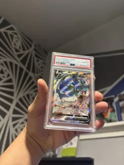 Pokemon 2021 SWSH Evolving Skies Rayquaza v Full Art Rare PSA 10 Gem Mint - Image 1