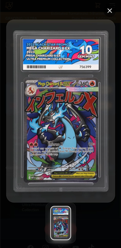 Pokemon TCG: Mega Charizard X EX 023 - UPC Promo - Ace 10 Perfect Subgrades - Image 4
