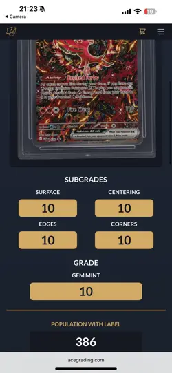 Mega Charizard X EX 023 Oricorio EX 024 UPC Promo ACE 10 Perfect Subs Pokemon - Image 2