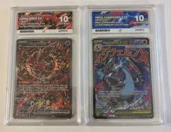 Mega Charizard X EX 023 Oricorio EX 024 UPC Promo ACE 10 Perfect Subs Pokemon - Image 1