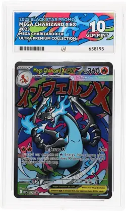 Mega Charizard X EX 023 - ACE 10 PERFECT SUBGRADES - UPC Promo 023 - Pokemon - Image 1