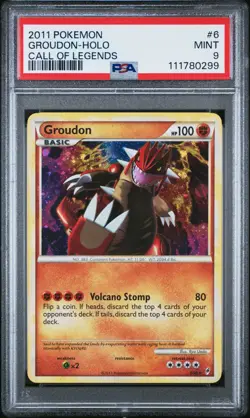 PSA 9 Groudon Holo 6/95 Call of Legends 2011 Pokemon Card - Image 1