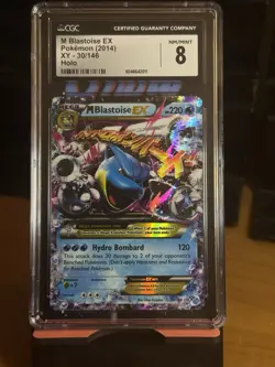Pokemon TCG Mega Blastoise EX XY 30/146 Holo Ultra Rare Card CGC 8 - Image 1