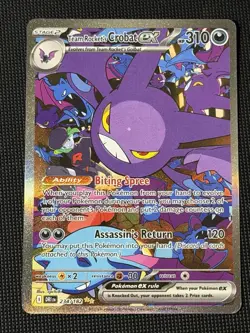 Team Rocket's Crobat ex 234/182 Special Illustration Rare Destined Rivals NM/M - Image 1