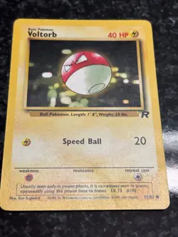Voltorb 69/82 Team Rocket Regular Common LP Vintage Pokemon Card 2000 - Image 3