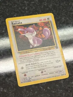 Rattata 66/82 Team Rocket Regular Common LP Vintage 2000 Pokemon Card - Image 2
