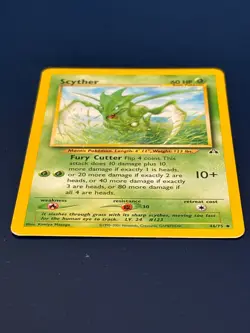 Scyther 46/75 Neo Discovery Regular Uncommon LP Vintage Pokemon Card 2001 - Image 2