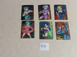6 Dragon Ball Z Art Card Holo NM Collectible Anime Waifu CCG - Image 1