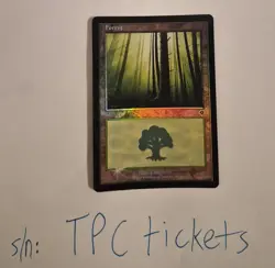 FOIL - Forest - Invasion - Magic the Gathering MTG - Near Mint NM - TCG Value $7 - Image 1