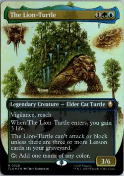 The Lion-Turtle (Borderless) R Avatar: The Last Airbender 328 NM Foil Magic - Image 1