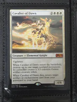 Cavalier of Dawn X1 ELD MTG Core Set 2020 - Image 1