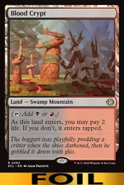 Blood Crypt ** FOIL ** #262 - Lorwyn Ecliped - NM MTG - Image 1
