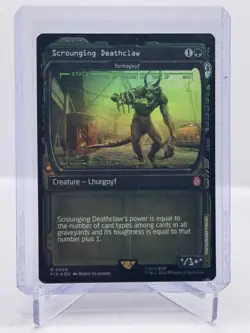 1x MTG Scrounging Deathclaw - Tarmogoyf (Showcase) - Fallout (PIP) #349 - Magic - Image 1