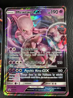 Charizard GX SM195 & Mewtwo GX SM195 Pokemon Black Star Promo Jumbo Holo Cards J - Image 2