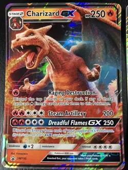 Charizard GX SM195 & Mewtwo GX SM195 Pokemon Black Star Promo Jumbo Holo Cards J - Image 3
