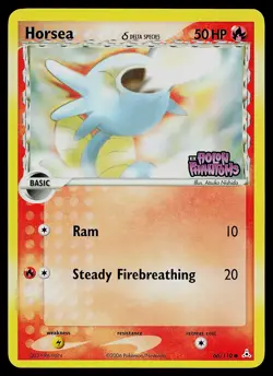 Pokemon Card - Horsea Holon Phantoms 66/110 Common Reverse Holo Stamped - Image 1