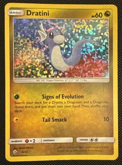 Pokemon TCG Dratini Mcdonald’s 2018 9/12 Promo Holo MP - Image 1
