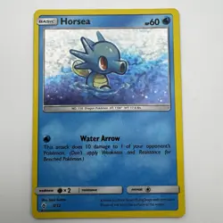 Pokemon TCG Horsea McDonald's Promos 2018 3/12 Holo Card Light/Moderately Played - Image 1