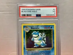 1999 Blastoise 2/102 Base Set Holo PSA Graded Pokemon TCG - Image 2