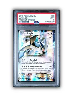 2015 Pokemon XY Ancient Origins Lugia 68/98 Ultra Rare PSA 9! REGRADE, PSA 10 - Image 1