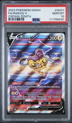 PSA 10 Suicune Raikou Entei V Crown Zenith GG36, 38, 41 SEQUENTIAL SWSH Pokemon - Image 5